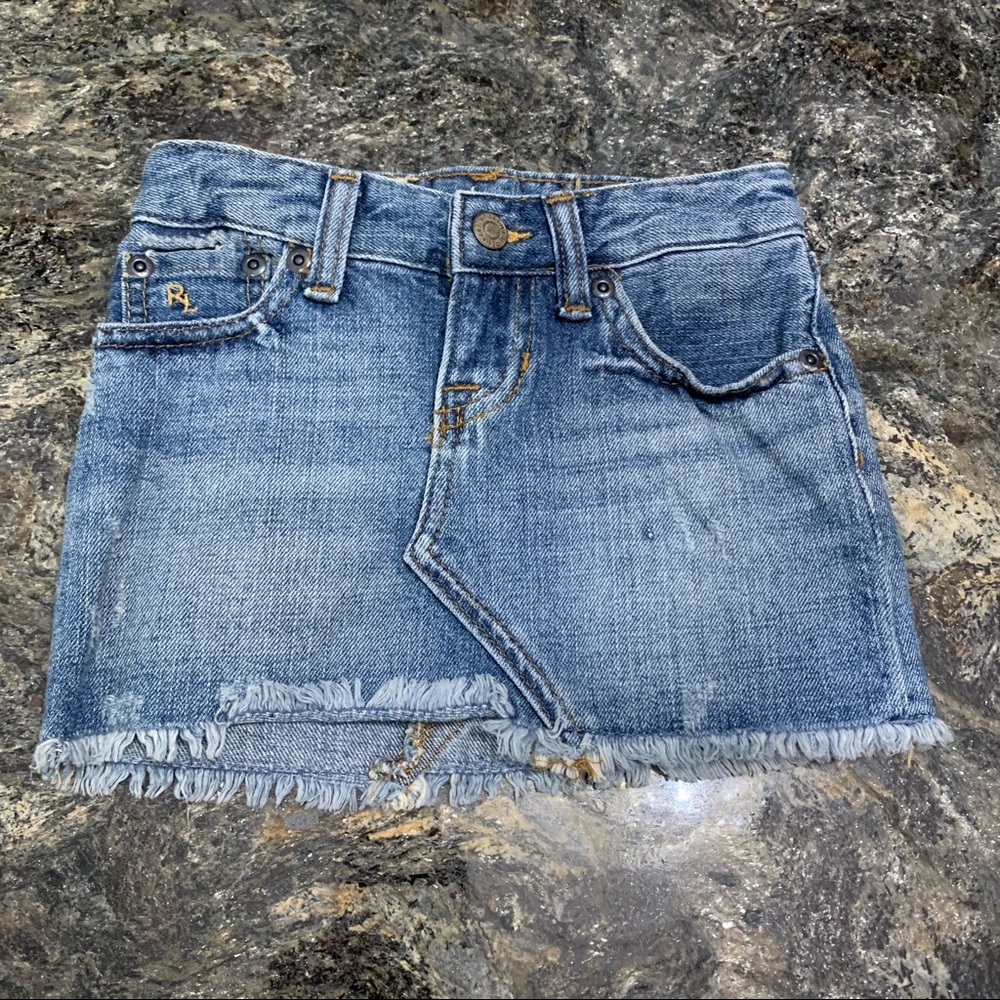 Polo jean skirt